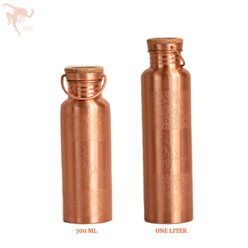 Copper-Bottle-Flower-and-4-Yoga-Posture-Matt