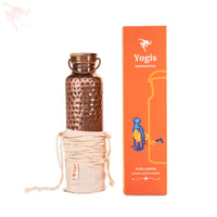 Copper Bottle - Hammered 3 Yoga Posture - Antique