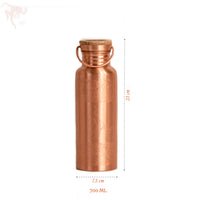 Copper Bottle - Flower and 4 Yoga Posture - Matt