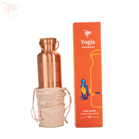 Copper Bottle - Flower and 4 Yoga Posture - Matt