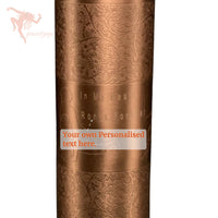 Copper Bottle - Flower and 4 Yoga Posture - Antique