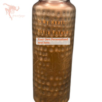 Copper Bottle - Hammered 3 Yoga Posture - Antique