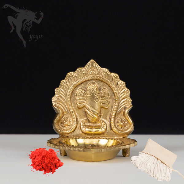 Isha Linga Bhairavi Oil Lamp. Brass, Strong, and sturdy oil lamp. The Grace of Devi