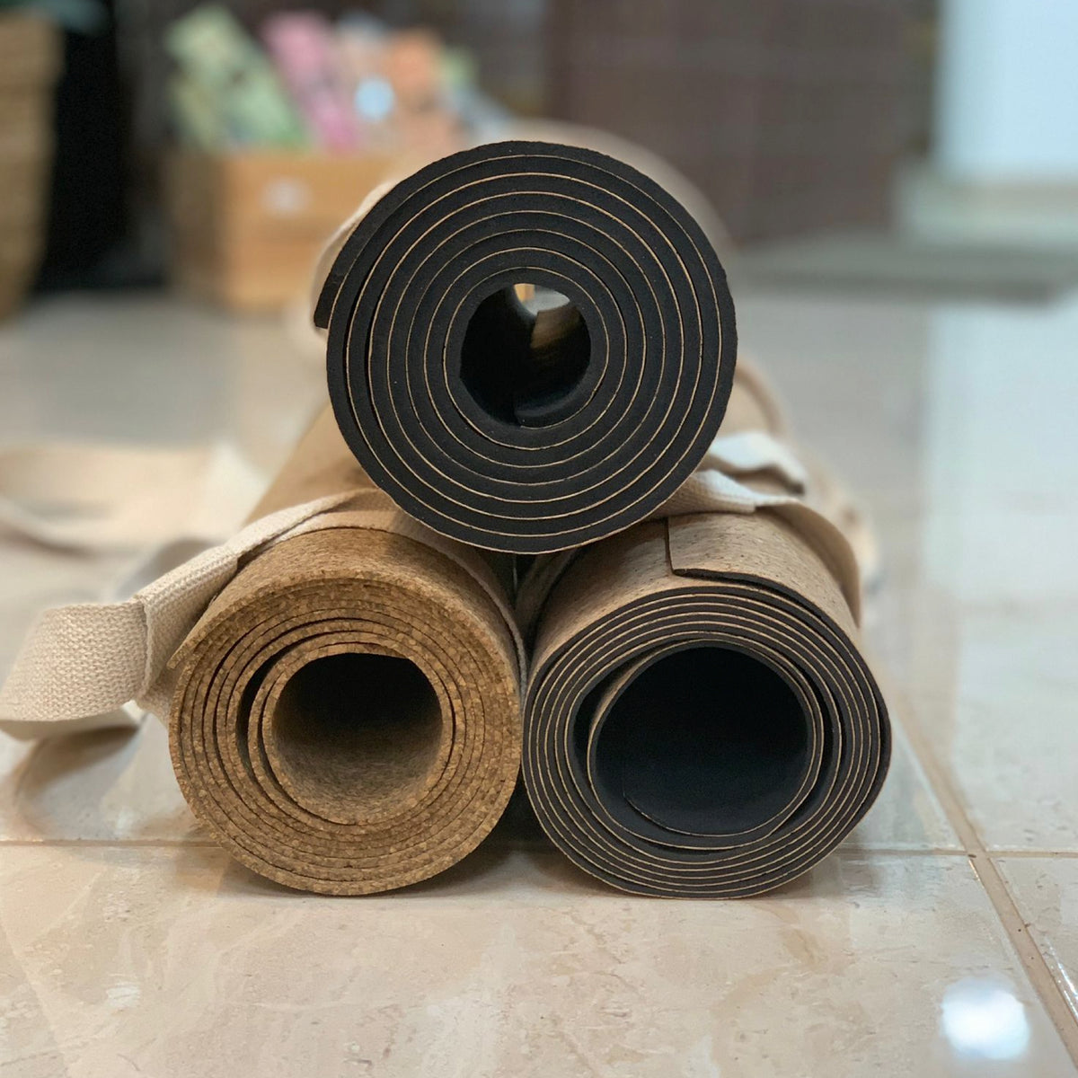Portugal Cork Yoga Mat - Eco-Friendly, Non Slip
