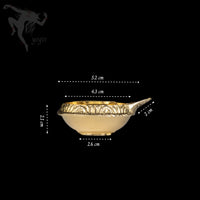 Small Brass Oil Lamp with 100 Oil Lamp Wick.  A source of Ether (Fire Element)