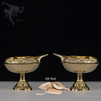 Brass Oil Lamp with 100 Oil Lamp Wick.  A source of Ether (Fire Element)