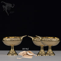 Brass Oil Lamp with 100 Oil Lamp Wick.  A source of Ether (Fire Element)