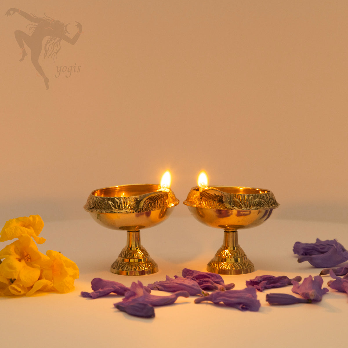 Brass Oil Lamp with 100 Oil Lamp Wick.  A source of Ether (Fire Element)