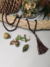 Ebony Wood Malas 6mm Knotted 8mm