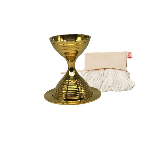 Buddha Oil Lamp - Spiral Finish