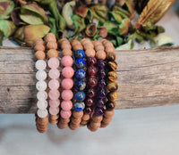 Pure Sandalwood & GemStone Bracelets