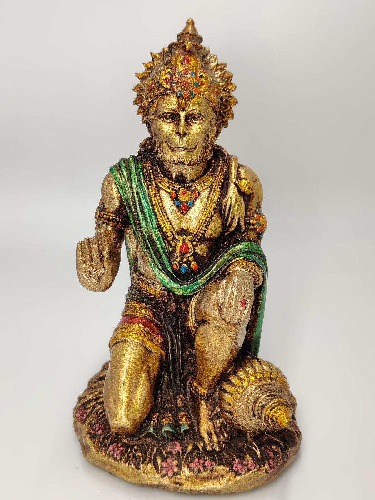 Hanuman Sitting Statue in Brass 5inch