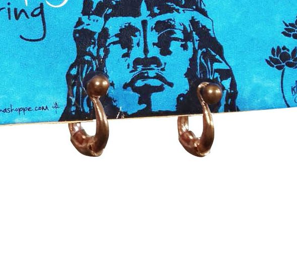 Adiyogi Copper Ear Ring