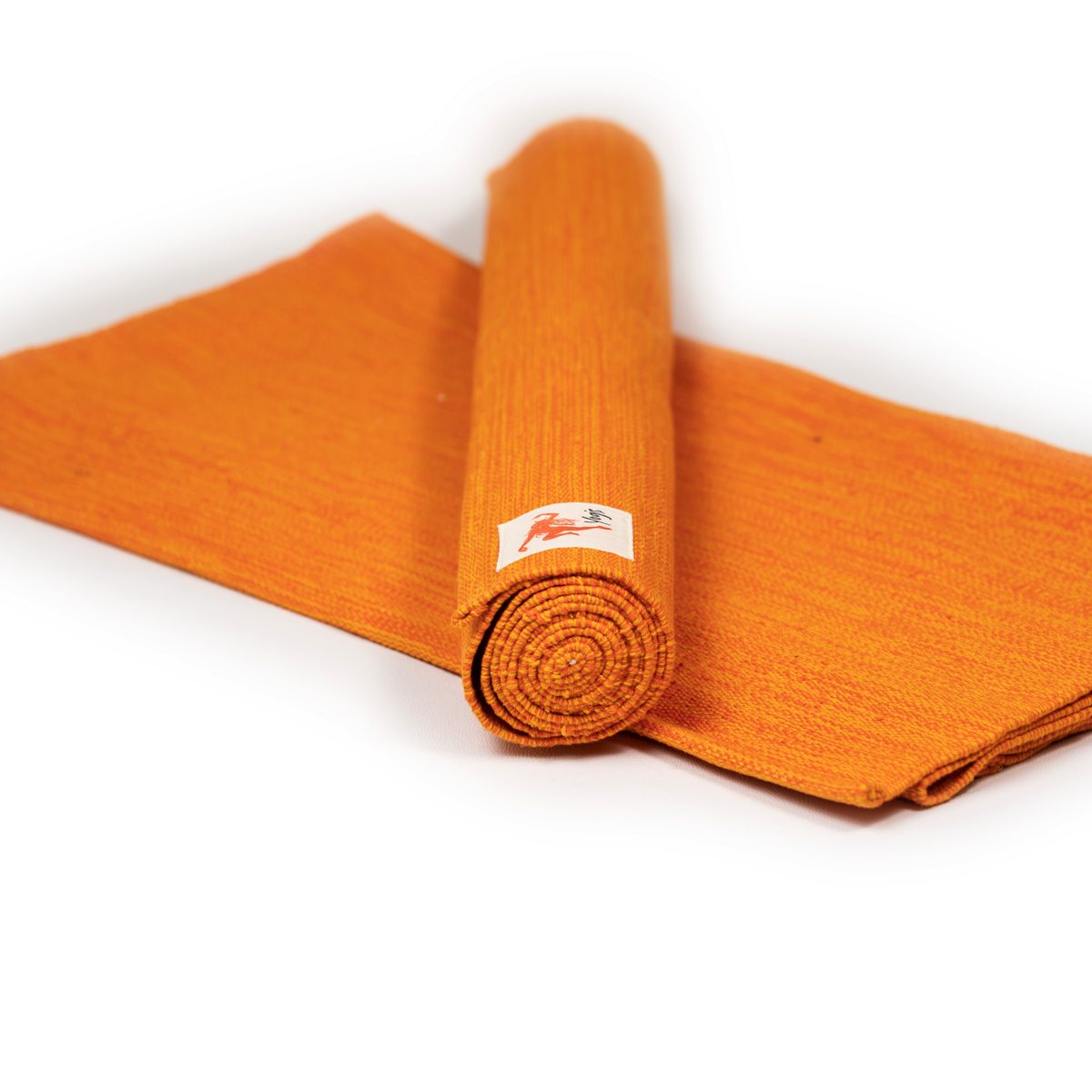 Organic Cotton Yoga Rug-Saffron Yellow - Morning Sun