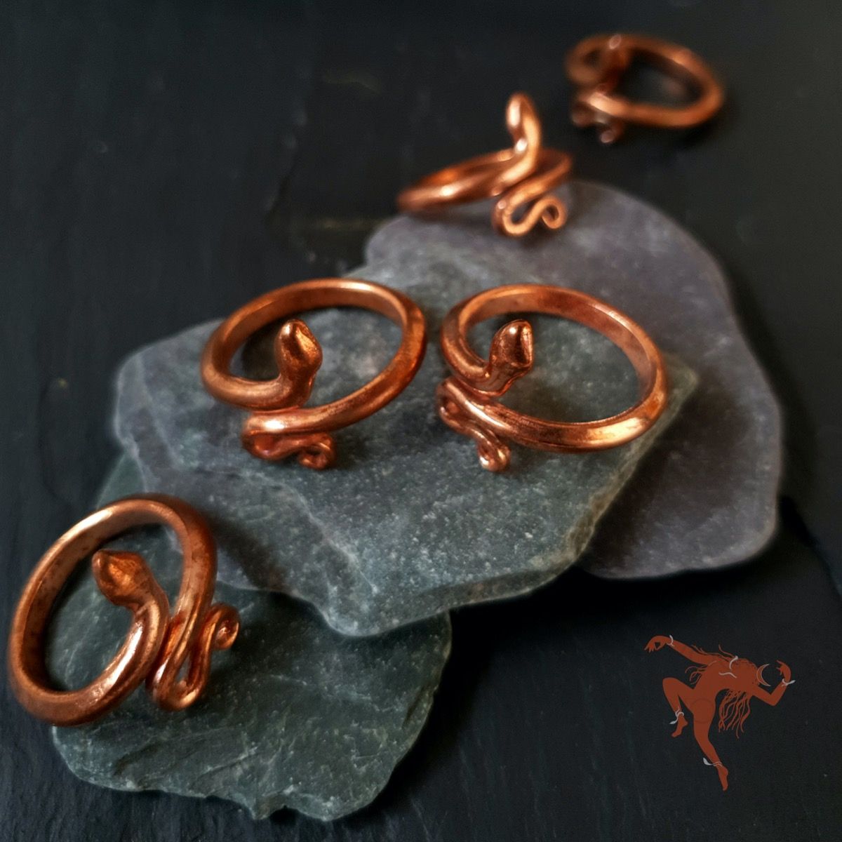 Sadhguru Copper snake ring handmade cobra fashion adjustable boho hind –  www.OnlineSikhStore.com