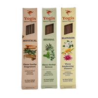 Natural Incense Combo Pack - Handmade by Rural Womens ( Mystical, Herbal, Blossom)