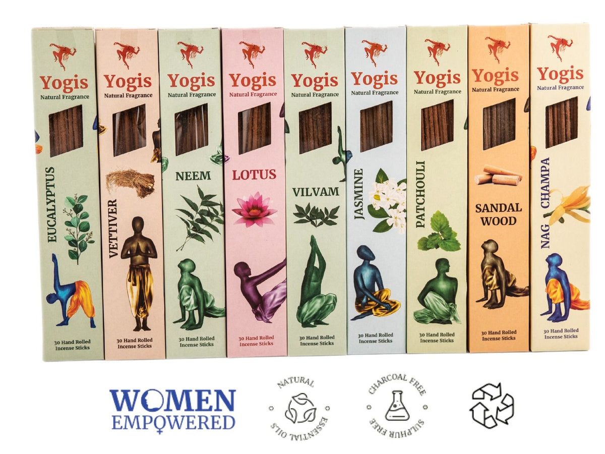 9 Flavour - 270 Natural Incense.  Handmade by Rural Womens